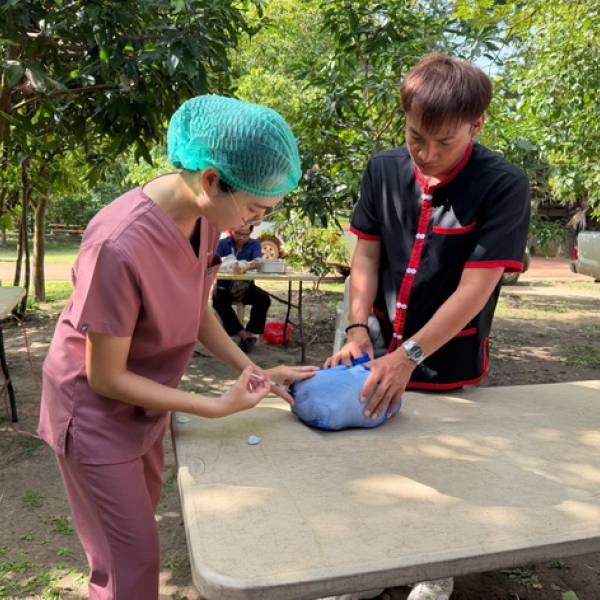 ทำหมันควบคุมประชากรแมว เพื่อแก้ไขปัญหาสัตว์เลี้ยงไม่มีเจ้าของ ณ วัดป่าภูริทัตตถิราวาส  อำเภอพรรณานิคม