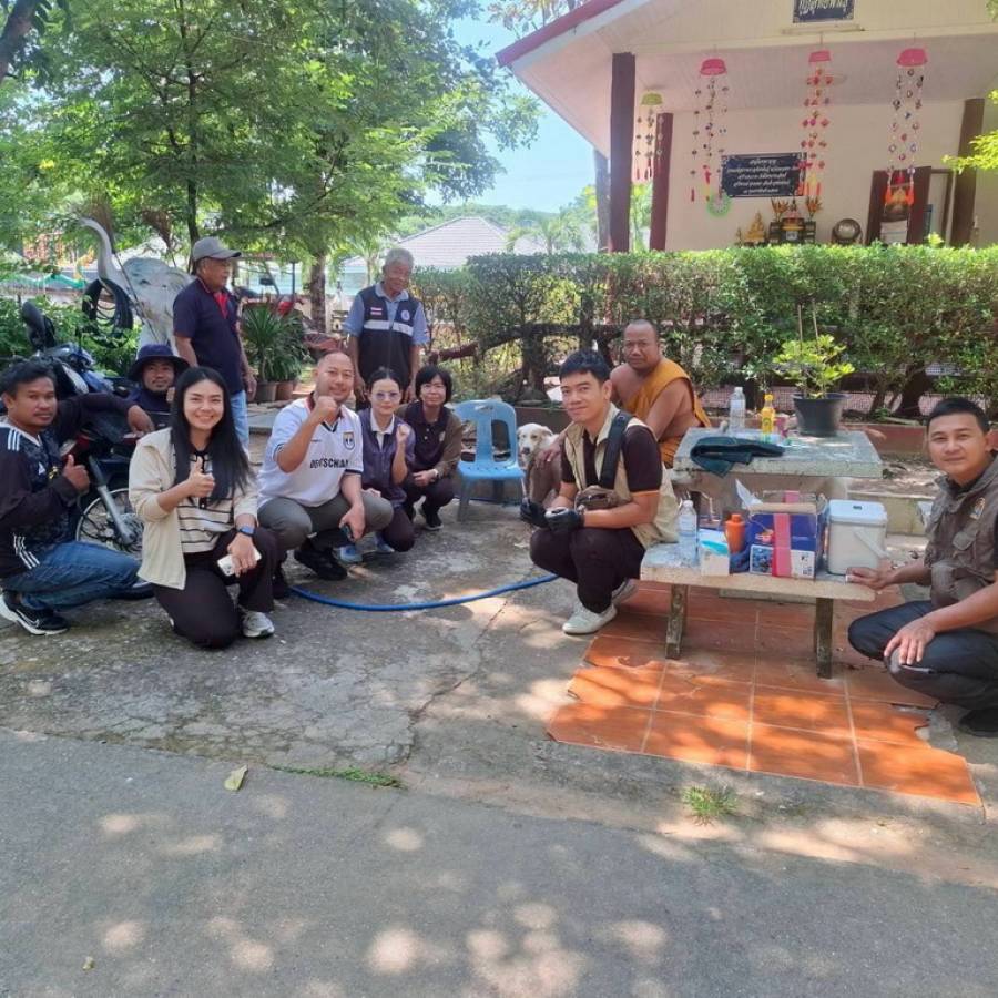 สำนักงานปศุสัตว์เขต 4 ลงพื้นที่ฉีดวัคซีนควบคุมโรคพิษสุนัขบ้าในพื้นที่จังหวัดขอนแก่น