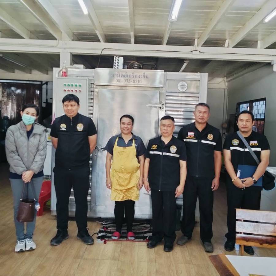 ปศอ.เชียงคาน จ.เลย การตรวจสอบห้องเย็น และสถานที่จำหน่ายอาหาร (Food Service)