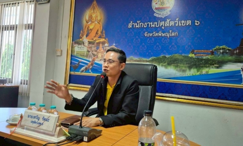 สำนักงานปศุสัตว์เขต 4 ร่วมเป็นวิทยากรในการประชุมเพิ่มประสิทธิภาพการควบคุมป้องกันโรคพิษสุนัขบ้าในพื้นที่เสี่ยงสำหรับผู้ปฏิบัติงานของสำนักงานปศุสัตว์เขต 6